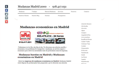 Desktop Screenshot of mudanzasmadrid2000.es
